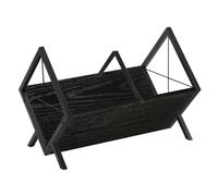 YINMIT Vinyl Record Holder, 80-100 LP Storage Rack, Retro Style Record Display Organizer for Vinyl Records, Albums, Magazines, Books & Files, Easy Assembly(Black)