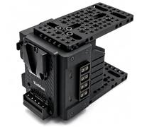 YinMusi New Camera cage Expansion Module Accessories Compatible with FX3/FX30 Cineback Built-in Voltage Display Screen, with 4 D-Type faucets and Dual USB-C Ports
