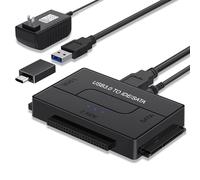 YINNCEEN USB 3.0 to SATA IDE Hard Drive Reader, External Hard Drive Ultra Recovery Converter Universal Hard Drive Adapter Kit for 2.5/3.5 HDD/SSD Hard Drive Disk, Include 12V/2A Power Adapter