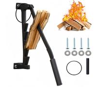 Yinnhom Log Splitter Wall Mounted, Manual Wood with Screws Log Splitter, Portable Firewood Splitter, Efficient Wood Kindling Splitter Firewood Cutter, Splitting Kindling Tool (Extended)