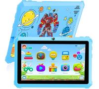 YINOCHE Kids Tablet 7" Android Tablet for Kids 3-7 32GB Tablets for Toddlers with Case WiFi Parental Control Dual Camera GMS Certified Toddler Learning Tablets for Children (Blue)