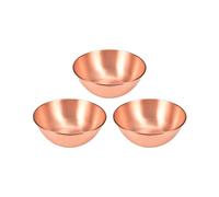 YINOX 99% Pure Copper Soup Bowl, Traditional Oriental Pure Copper Lamian Noodles Bowl, Suitable for Mixing Eggs, Salad, Seafood and Food (3)