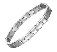 YINOX Mens Super Magnetic Titanium Bracelet, Titanium Magnetic Bracelet, Men's Titanium Bracelet, Includes 8 NdFeB Magnets and Premium Gift Box (20.5cm)