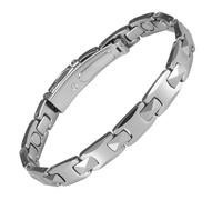 YINOX Super Magnetic Men's Bracelet, Magnetic Tungsten Steel Bracelet, Men's Tungsten Steel Bracelet, Contains 15 NdFeB Magnets and Gift Box (21.5cm)