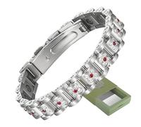 YINOX Women's Super Magnetic Bracelet, Women's Magnetic Bracelet, Stainless Steel Bracelet, Includes Fashion Crystal Stones and Gift Box