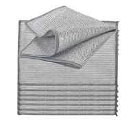 YinQin 8 PCS 28x20 cm Double Layer Stainless Steel Scrubber Wire Dishwashing Cloth Non Scratch Stainless Steel Mesh Dish Cleaning Cloth Metallic Wire Cleaning Rag Towel for Kitchen Dish Sink Stove Top