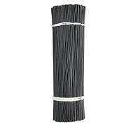YINSONG 100 Pcs 70 * 200mm Garden Twist Circle Cable Ties - Black Plant Soft Ties Plastic Coated Support Wire Multipurpose Cable Ties