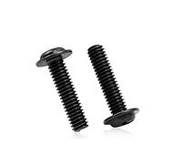 YINSONG 500Pcs M1.7 M2 M3 Screws - Grub Screws Spacer Assortment Kit Black Carbon Steel Screws Phillips Machine Screw Set, M2.5×5