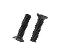 YINSONG Cross Head Screws M3 - Carbon Steel Black Countersunk Head Screws - Full Thread Machine Screws, M3x10 (100 PCS) - 5.2 Head Diameter