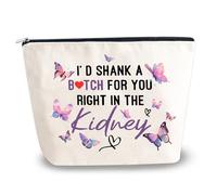 YINSSA Best Friend Long Distance Friendship Gifts for Women Makeup Cosmetic Bag Funny Birthday Gifts for Sister Friend Valentines Christmas Thanksgiving Day Gifts for Women BFF Bestie, white best