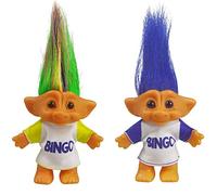 Yintlilocn 2pcs 3.9" Vintage Troll Dolls Set,Lucky Trolls Dolls