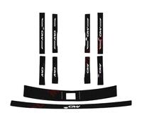 YINTMI 10 Pcs Car Door Sill Protector for Hon-da CR-V 2023 2024 2025, Carbon Fibre Kick Plates Welcome Pedal, Non-Slip Auto Styling Decoration Accessory (23-25)