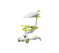 YINTMI 8-in-1 Children's Scooter, Suitable for Boys and Girls Aged 10 months - 6 Years, Baby Stroller, Balance Bike, Can Be Sat on Or Ridden (Green)