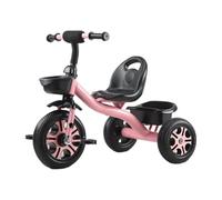 YINTMI Children Folding Tricycle, Suitable from 10 Months - 6 Years Baby, Large Baby Stroller, Pushchair, Lightweight Pedal Bike, Walking Bike, Lightweight Luxury Wheel (Pink)