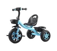 YINTMI Children Folding Tricycle, Suitable from 10 Months - 6 Years Baby, Large Baby Stroller, Pushchair, Lightweight Pedal Bike, Walking Bike, Lightweight Luxury Wheel (Blue)