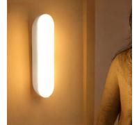 YINTMI for Intelligent Human Body Sensor Night Light Full-Automatic Rotatable Led People Walking Lights Out Bedside Lamps Hallway Lights (Warm)