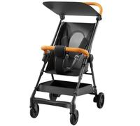 YINTMI Lightweight Folding for Sitting or Lying Down Pushchair, Suitable from 0-3 Years Baby, Small Baby Stroller, Four-Wheeler Trolley, No Lying Down (Black)
