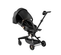 YINTMI Lightweight Folding for Sitting or Lying Down Pushchair, Suitable from 0-6 Years Baby, Large Baby Stroller, Four-Wheeler Trolley (Black)