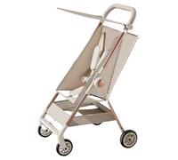 YINTMI Lightweight Folding for Sitting or Lying Down Pushchair, Suitable from 1-6 Years Baby, Small Baby Stroller, Four-Wheeler Trolley (White)