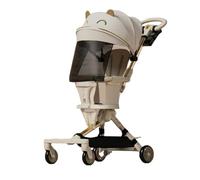 YINTMI Lightweight Folding for Sitting or Lying Down Pushchair, Suitable from 5 Months - 6 Years Baby, Large Baby Stroller, Four-Wheeler Trolley (White)