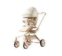 YINTMI Lightweight Folding for Sitting or Lying Down Pushchair, Suitable from 5 Months - 6 Years Baby, Small Baby Stroller, Four-Wheeler Trolley (Champagne Gold)