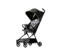 YINTMI Lightweight Folding for Sitting or Lying Down Pushchair, Suitable from 6 Months - 6 Years Baby, Small Baby Stroller, Easy to Carry, Four-Wheeler Trolley (Black)
