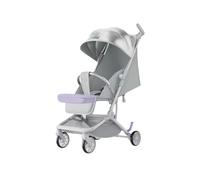 YINTMI Lightweight Folding for Sitting or Lying Down Pushchair, Suitable from 6 Months - 6 Years Baby, Small Baby Stroller, Easy to Carry, Four-Wheeler Trolley (Grey)