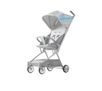 YINTMI Lightweight Folding for Sitting or Lying Down Pushchair, Suitable from 6 Months - 6 Years Baby, Small Baby Stroller, Easy to Carry, Four-Wheeler Trolley (Grey)