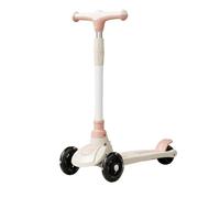 YINTMI Multi-Functional Children's Scooter, Suitable from 2-10 Years Baby, Sitting and Riding Pedal Three in One Baby Tricycle, Surfing Small Wheel Without Music (Pink)