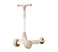 YINTMI Multi-Functional Children's Scooter, Suitable from 2-10 Years Baby, Sitting and Riding Pedal Three in One Baby Tricycle, Surfing Hummer Wheel Music Lighting (Pink)