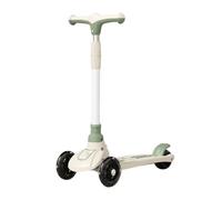 YINTMI Multi-Functional Children's Scooter, Suitable from 2-10 Years Baby, Sitting and Riding Pedal Three in One Baby Tricycle, Surfing Small Wheel Without Music (Green)