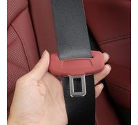 YINTMI Seatbelt Buckle for B-MW, Silicone Protective Case, Seat Buckle Impact Protection Cover Car Interior Accessories and Decorative Fittings, 2pcs (4/7 Series/GT6/X4,Scarlet Flame Red)