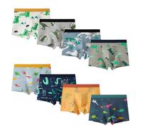Yintry Boys Boxer Shorts Cotton Briefs Soft Dinosaur Pattern Little kids Toddler Underwear 8 Pack, 2-12 Years