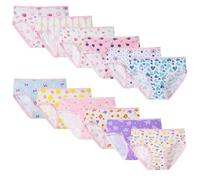 Yintry Little Girls Soft Cotton Underwear Toddler Panties Kids Assorted Briefs Random 12-Pack