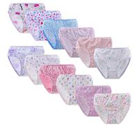 Yintry Little Girls Soft Cotton Underwear Toddler Panties Kids Assorted Briefs Random 12-Pack
