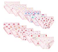 Yintry Little Girls Soft Cotton Underwear Toddler Panties Kids Assorted Briefs Random 12-Pack