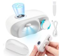 Yinuaseus 2-in-1 Electric Nail Sharpener, Automatic Nail Cutter, Electric Nail Sharpener, Nail Sharpener, 3 Speeds, LED Light, Type C Rechargeable, Safe, Low Noise, Lightweight, Easy Operation