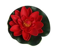 Yinuneronsty Artificial Fake Floating Flowers Lotus Plants Water Lilies Garden Garden Pond Decor Comme montré,Voir la description du produit red