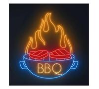 yinung Neon sign For neon Sign BBQ for Restaurant, Welcome, Wall Decoration