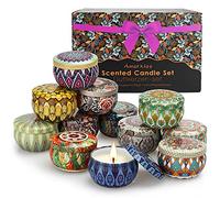Yinuo Mirror Candles, 12 Pack Scented Candle Gift Set for Women, Soy Wax Tin Candles Aromatherapy Scents, Gifts for Mum, Birthday, Teacher, Wedding, Christmas