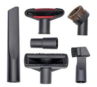 YinuoMa 6 Piece Set Vacuum Attachments Accessories Cleaning Kit Brush Nozzle Crevice Tool for 35mm to 32mm Standard Hose Parts,Compatible with Shark/Henry Hoover Attachments, Black