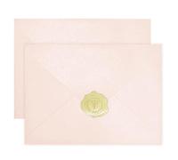 YINUOYOUJIA 50 PCS Pearl Brush Pink Envelopes A7,5 x 7 Brush Pink Shimmer Envelopes for Invitation,Perfect for Wedding Invitation Cards,Birthday RSVP Invite,5.25 x 7.25 inches
