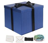 YINUOYOUJIA Large Gift Box 12x12x10 Inches,Blue Gift Boxes for presents,Birthday Gift Box,Present box,for Packaging,Valentine's Day,Mother's Day,Christmas,Anniversaries.