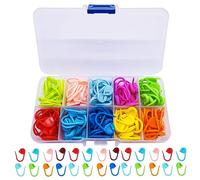 YINVA 150Pcs Crochet Stitch Marker Knitting Crochet Locking Stitch Multi-Color Knitting Markers Stitch Markers Clips for Handwork Knitting Craft
