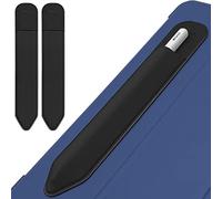 YINVA 2 Pack Pencil Holder Compatible with Apple Pencil 2nd Generation and 1st Gen, Elastic Pencil Pouch Accessories Design for iPad and Stylus (Black)