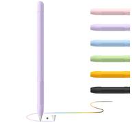 YINVA Case for Apple Pencil 1st Generation - Grip, Skin Holder, Cover Sleeve with Protective Nib Cover for iPad (1st Generation, Purple)