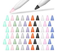 YINVA Cover Compatible with Apple Pencil Tips Silicone Nib Cap Accessories for Apple Pencil 1st and 2nd Generation(60 PCS,10 Colors)