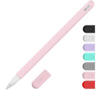 YINVA Sleeve Cover Compatible with Apple Pencil 2nd Generation, Grip Case Accessories Compatible with Apple Pen 2 Gen with Nib Cap (Pink)