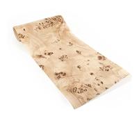 Yinxi 1 Roll 180cm Natural Mappa Burl Wood Veneer Furniture Audio Background Wall Mobile Phone Solid Wood Decorative Veneer