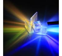Yinxi 1set 20mm Cube Beam Splitter Prism 1pcs+PBS Grating 4pcs Cross Dichroic X Cubic Prism Optical Glass Square Prism RGB Synthesizer